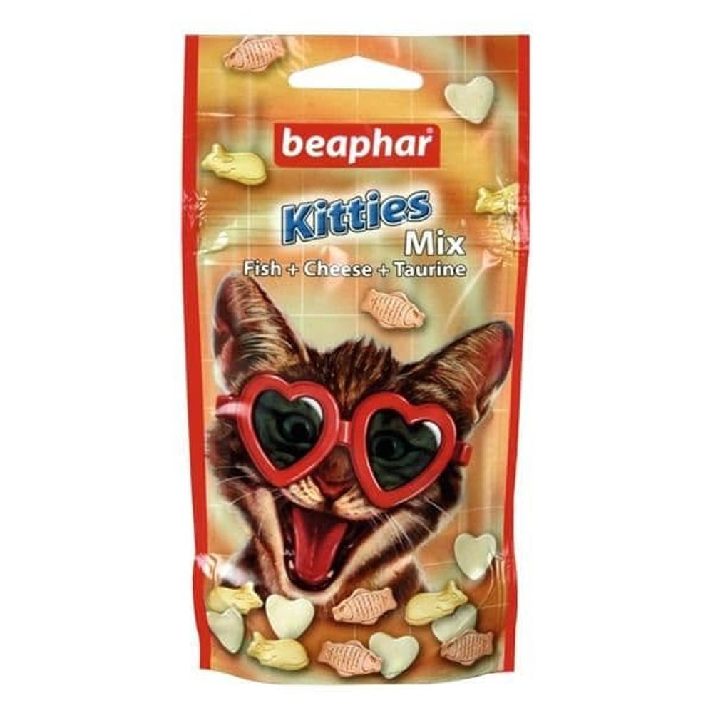 Beaphar `Kitty`s MIX` комплекс витаминов для кошек таурин, биотин, протеин, сыр 32,5г.
