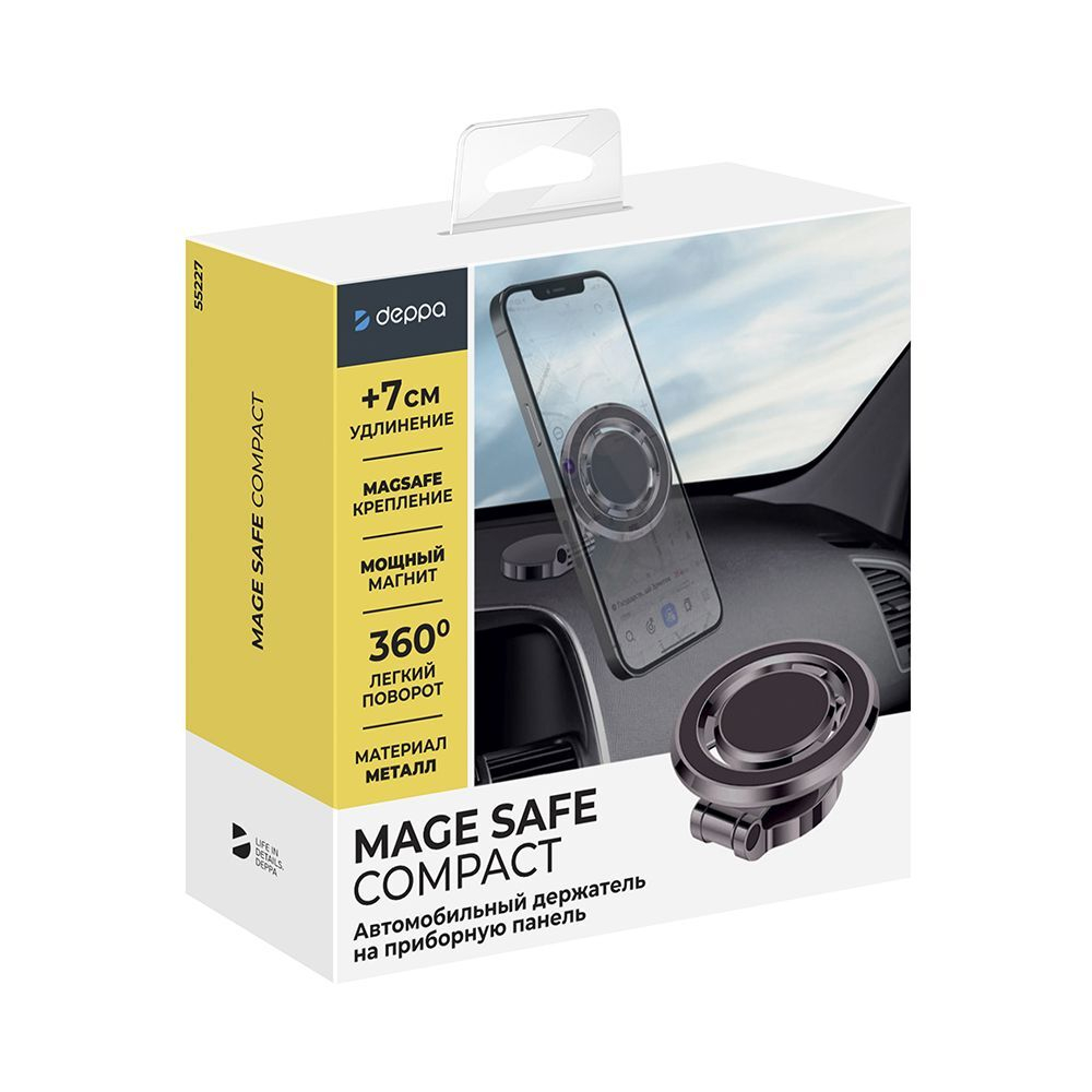 Автомобильный держатель MagSafe Mage Safe Compact для телефона, магнитный