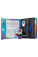 Вибратор для пар L`Eroina App Choppy с пультом синий 21 см