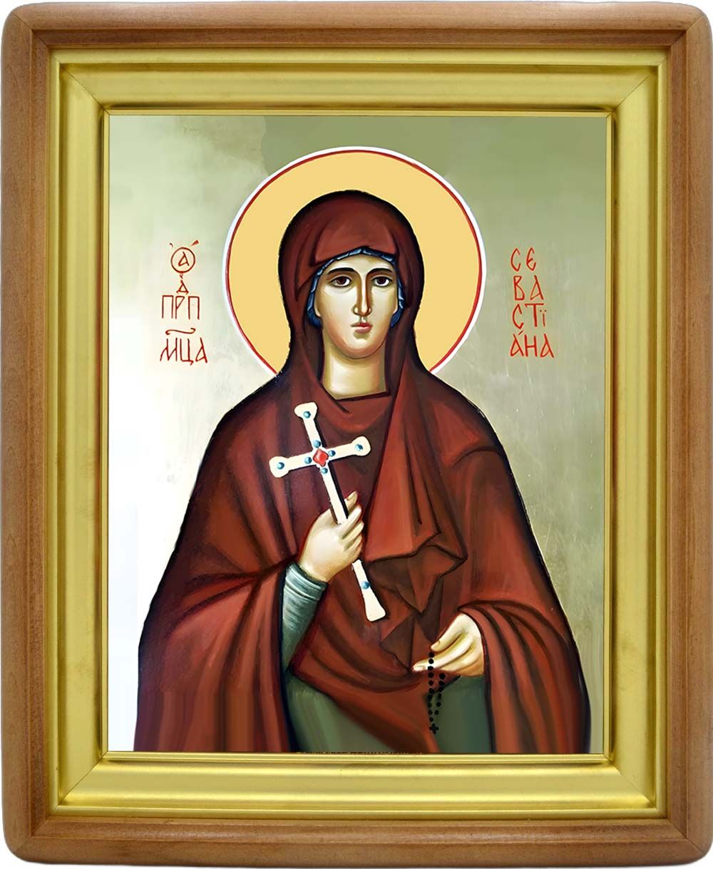 Севастиана Агеева-Зуева преподобномученица. Икона на холсте.