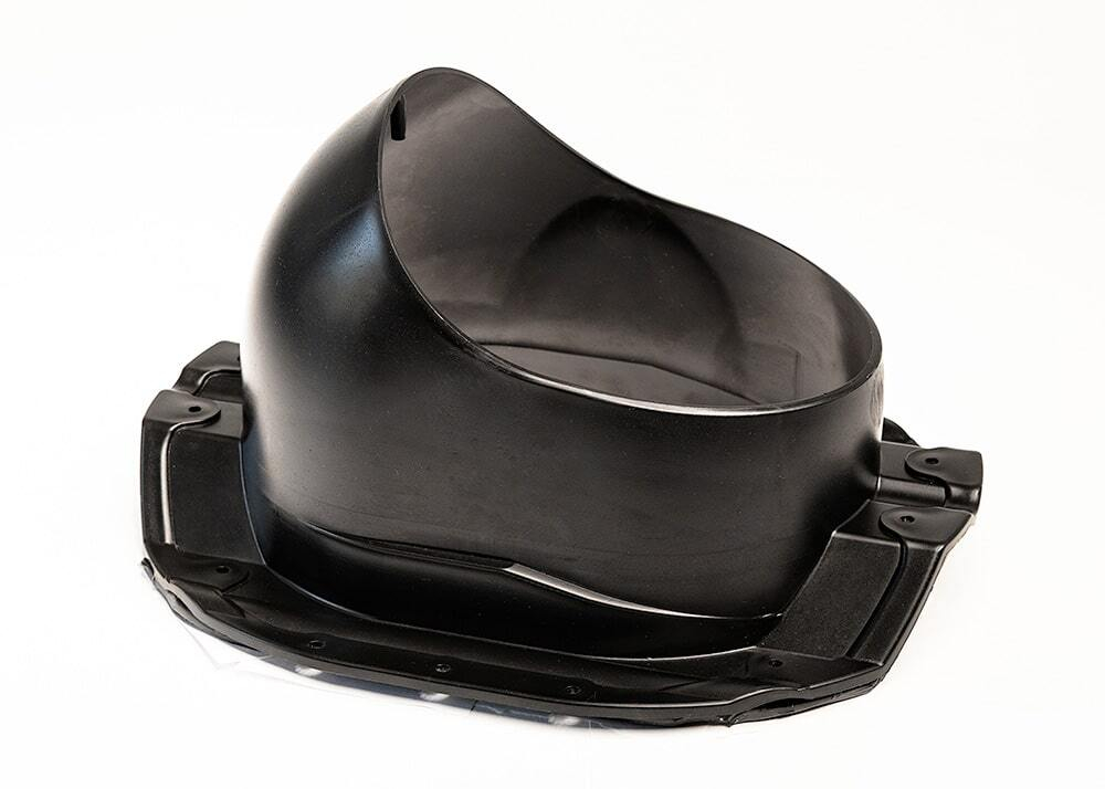 Колпак D160, вент. выход утепленный высотой Н-500, для кровельного профнастила 35мм, черный