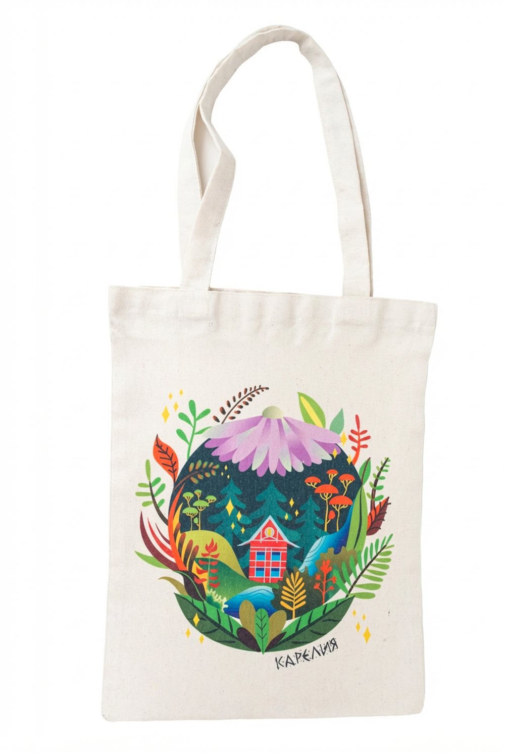 Сумка‑шоппер натуральная светлая