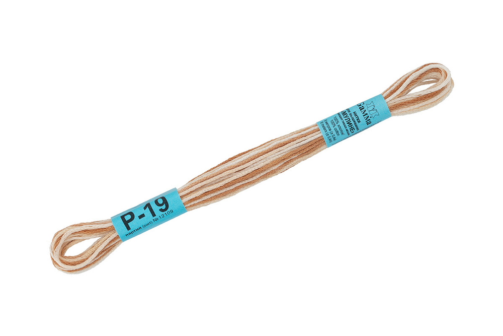 Мулине "Gamma" меланж, 8 м, 100% хлопок, № Р-19