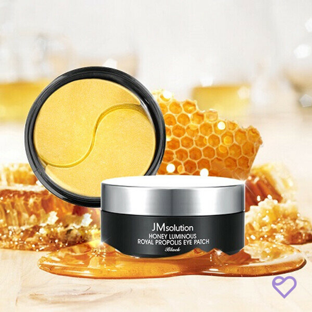 Регенерирующие патчи с прополисом JMsolution Honey Luminous Royal Propolis Eye Patch (60шт)