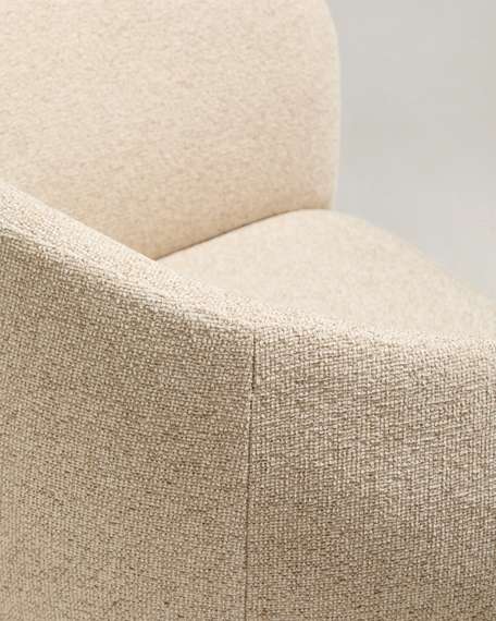 Стул Bosca из бежевого шенилла