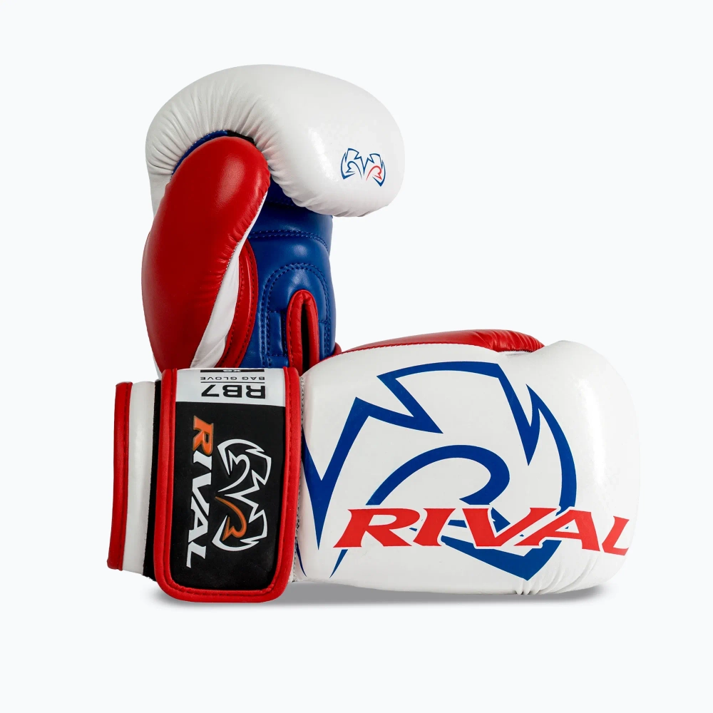 Боксёрские перчатки Rival RB7 Fitness Plus Bag white/blue