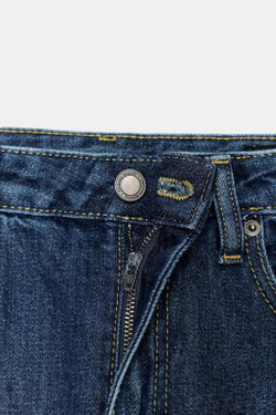 ZARA ДЖИНСЫ ZW COLLECTION BARREL СО СРЕДНЕЙ ПОСАДКОЙ, ВЫЦВЕТШИЙ СИНИЙ