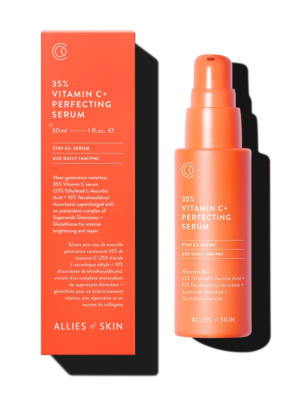 Allies of Skin 35% Vitamin C  Collagen Rebuilding Serum сыворотка с витамином С для лица 30 ml
