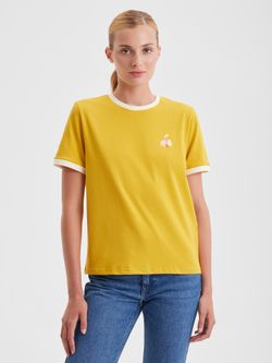 Женская футболка с вышивкой "Домик" - folly dot.