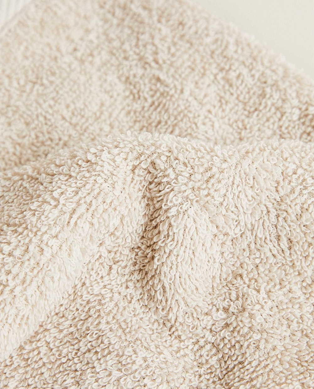 Zara Home - Мочалка из махрового хлопка, бежевый, 15х20 см