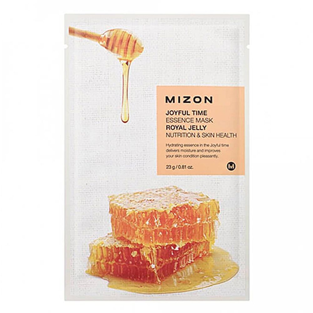 Mizon Маска тканевая с экстрактом маточного молочка - Joyful time essence mask royal jelly, 23г