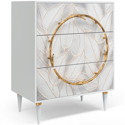 Комод Арт Классик с 3 ящиками Айс Амбер