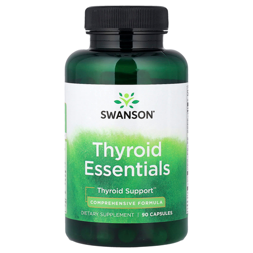 Swanson Vitamins, Thyroid Essentials, комплекс для поддержки щитовидной железы, 90 капсул