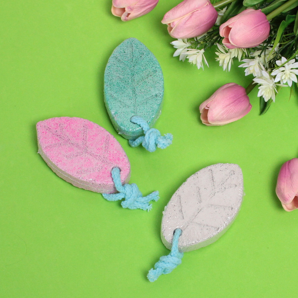 Пемза для ног «Beauty salon», листик, микс 4 цвета, 9*5*2см