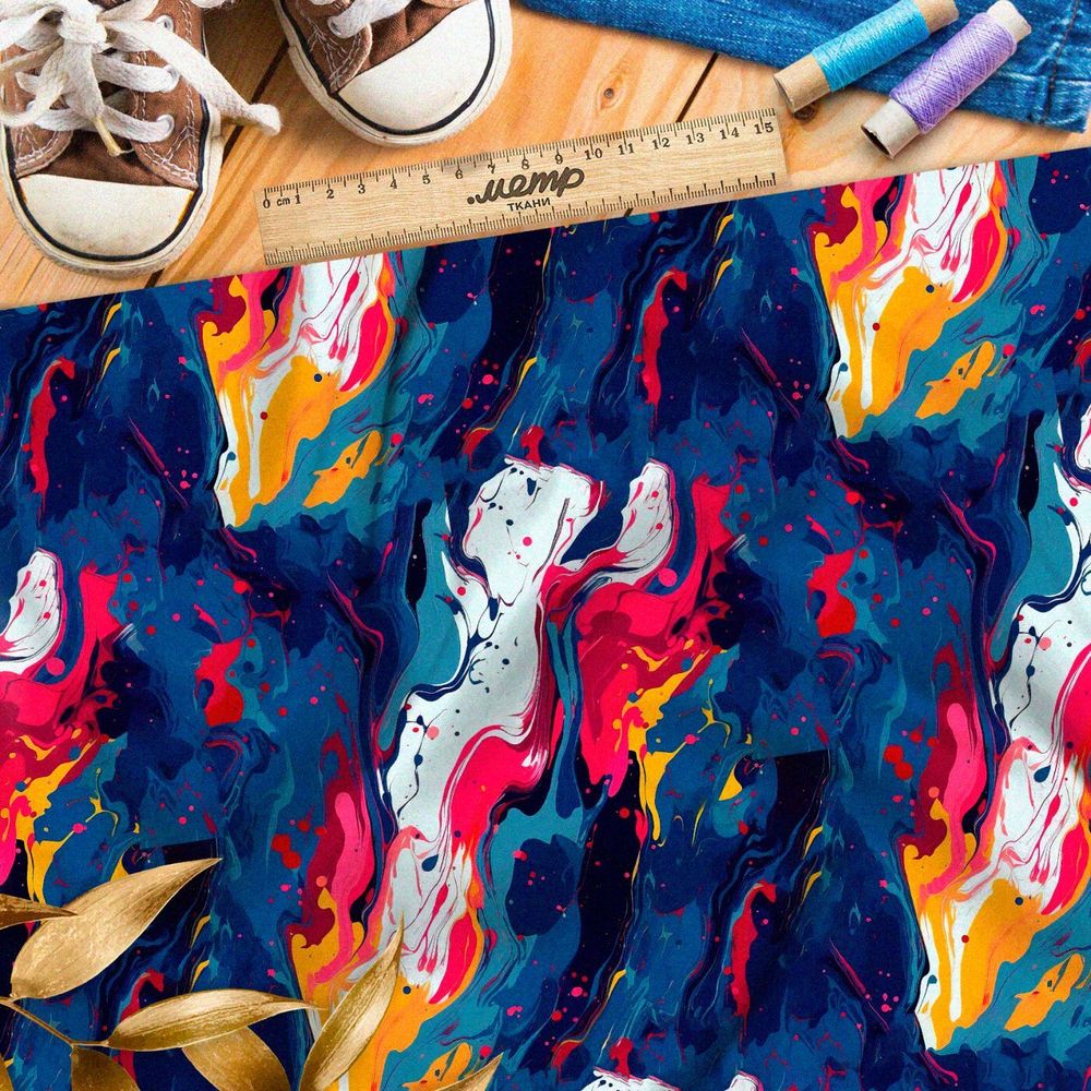 Ткань премиум Оксфорд 600D абстрактное изумление