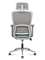 Кресло офисное Норден / Лайт грэй / Light grey / серый пластик/серая  серка/серая ткань/хром база