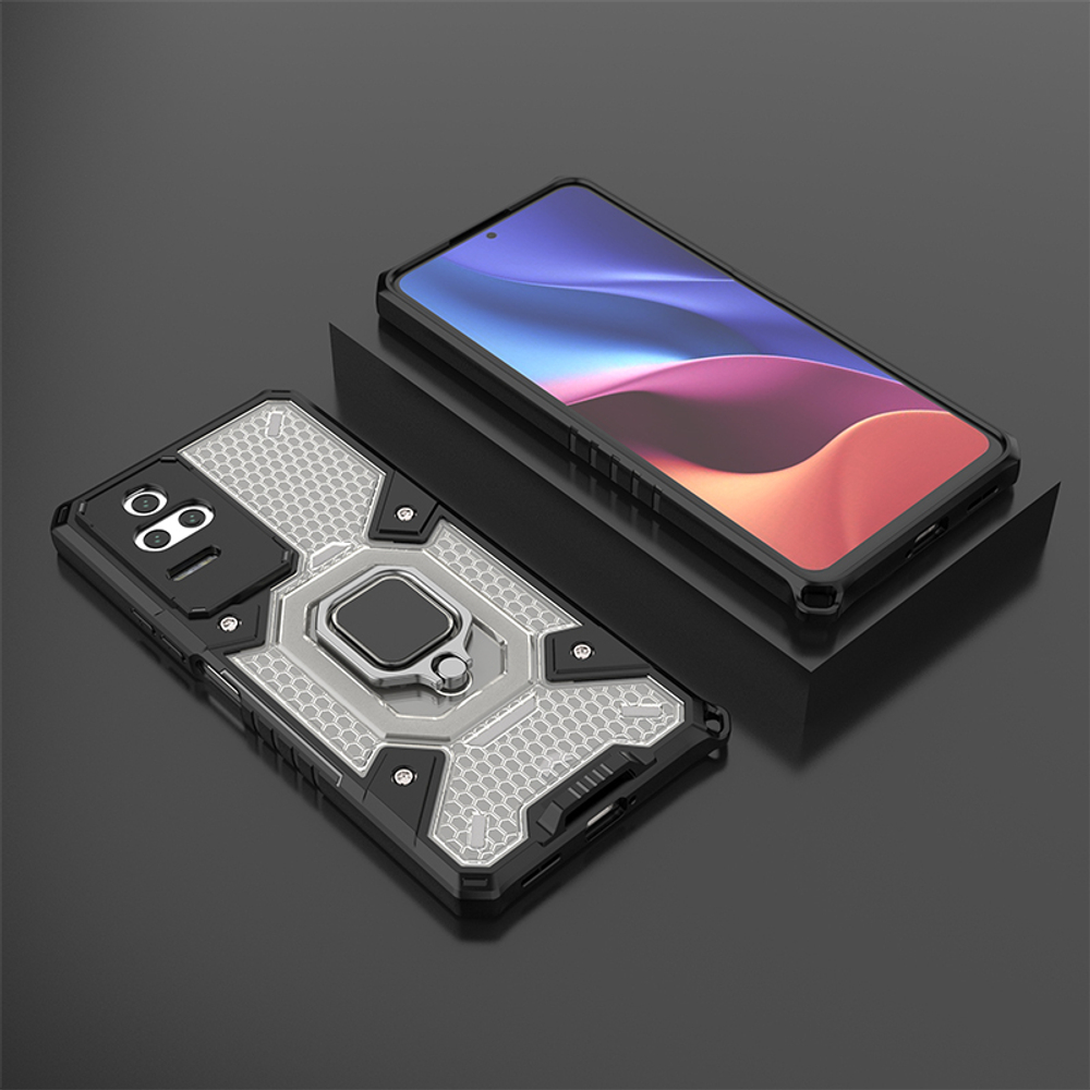 Противоударный чехол с Innovation Case с защитой камеры для Xiaomi Poco F4