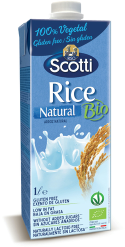 Рисовый напиток, без глютена, без сахара Riso Scotti, 10 шт по 1 л, молоко растительное, рисовое молоко без лактозы
