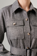 51643 Платье женское (серый меланж)