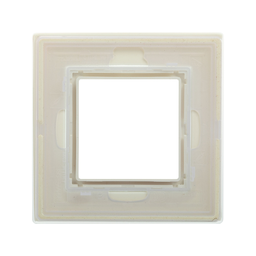 Рамка из натурального стекла, "Avanti", светло-зеленая, 1 пост (2 мод.)