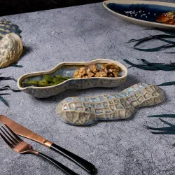 Блюдо для подачи 22,7*6,5 см h7,5/4,2 см 195 мл Groundnut Northern Blue Frutti di Mare P.L. [1]