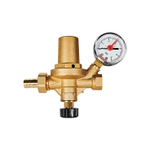 Клапан подпиточный автоматический ROMMER - 1/2" (НР/НР, настройка 0.3-4 бар, крышка латунь)