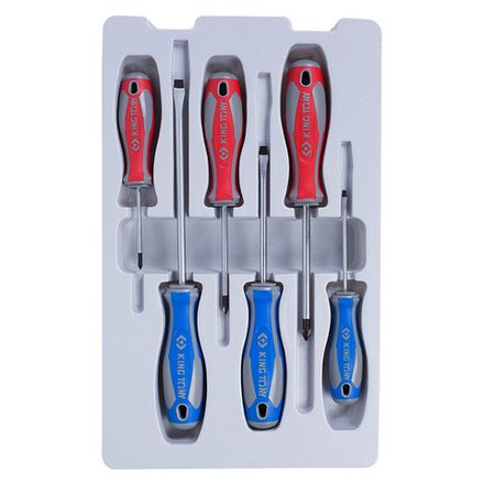 Цена на KING TONY (31116MR) Набор отверток (PH, SL) 6 предметов