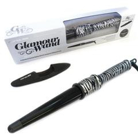 Плойка-конусная для волос 20-30мм Платиновая зебра Corioliss Glamour Wand Platinum Zebra