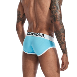 Мужские трусы брифы голубые JOCKMAIL JM2032-17