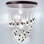 757361 Люстра CONE LED 180W 9000LM КОФЕЙНЫЙ/БЕЛЫЙ/ПРОЗРАЧНЫЙ 3000K