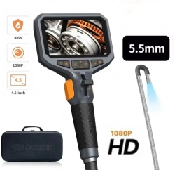 Эндоскоп/180 градусов/5.5 мм+ ЖК ДИСПЛЕЙ/ручной эндоскоп,Teslong