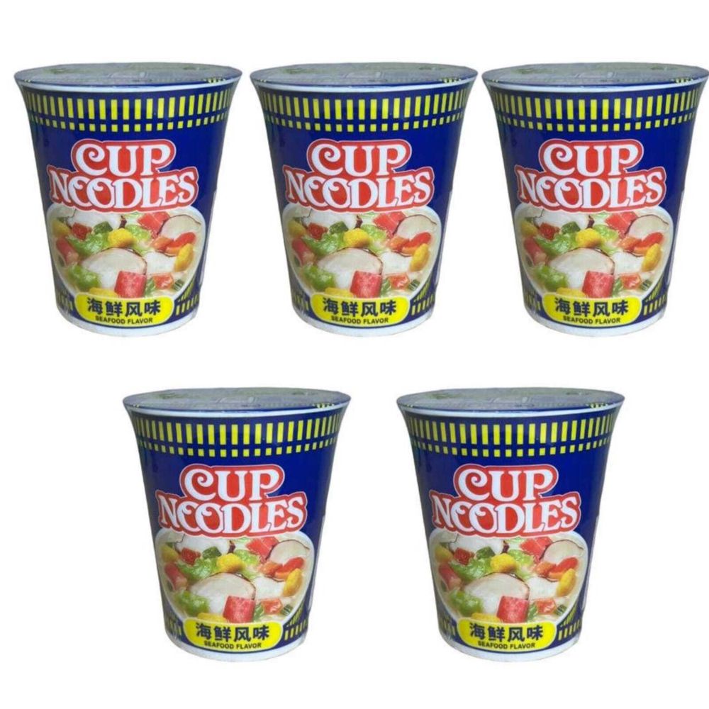 Лапша Nissin со вкусом морепродуктов 76 г 5 шт