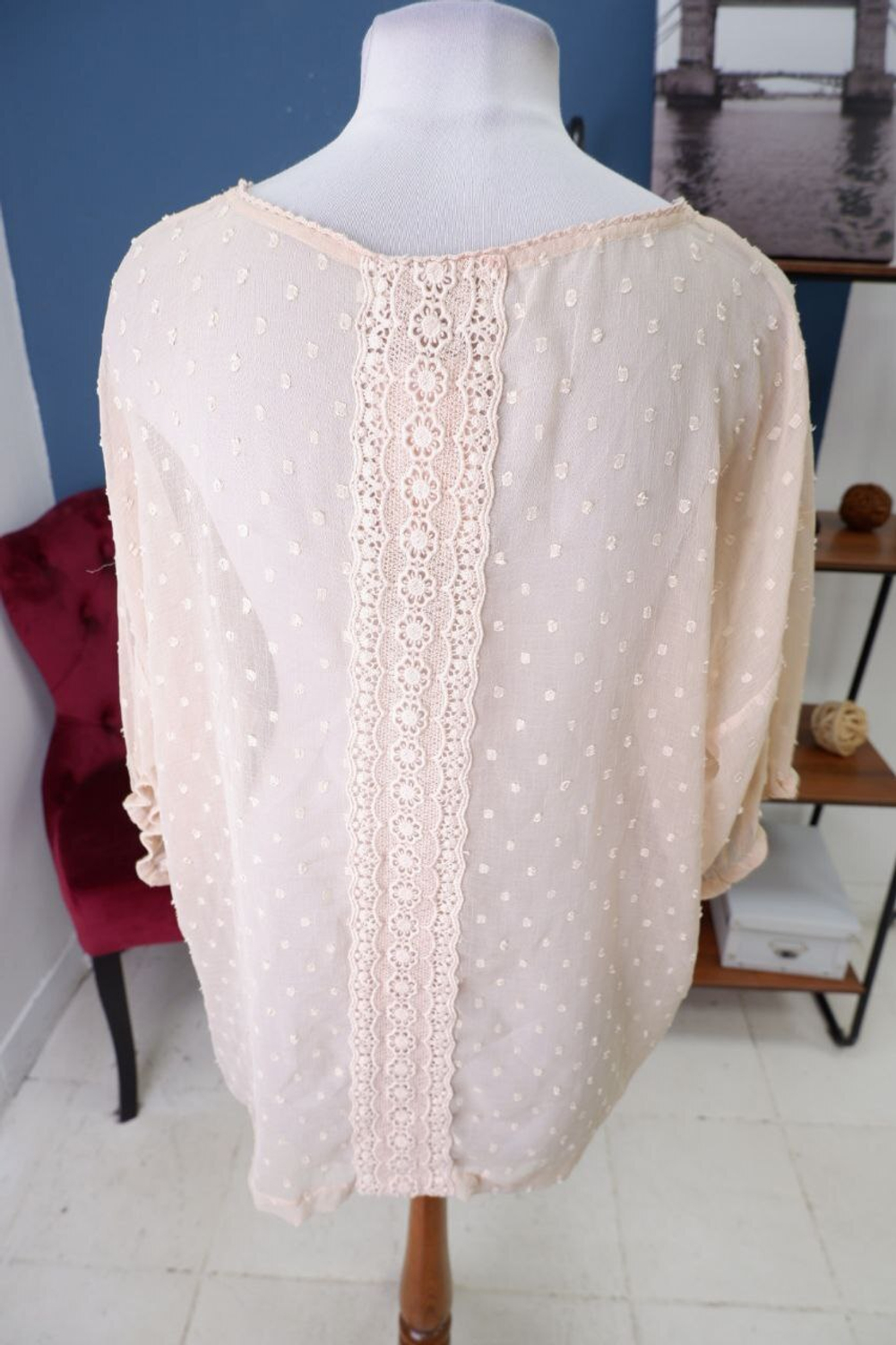 Блузка Cream прозрачная 46 размер