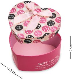 WG-89-B Коробка подарочная «Сердце» цв.красн