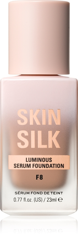 Makeup Revolution Skin Silk Serum Foundation - Легкая тональная основа с осветляющим эффектом, 23 ml