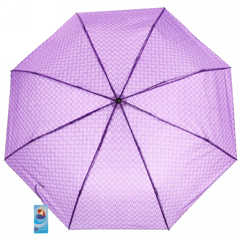 Зонт женский механический «Ассорти цветов», 8 спиц, d-105см, длина в слож. виде 24см