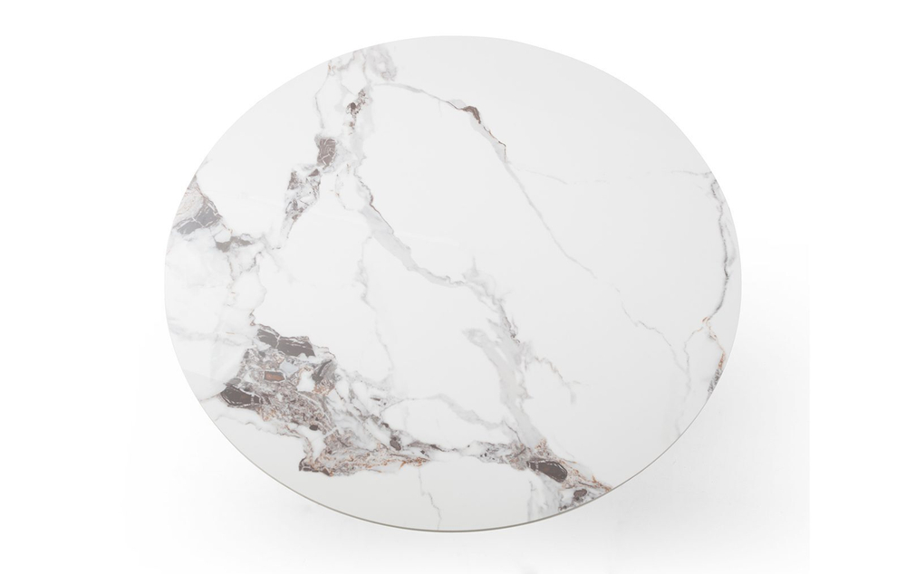 Стол журнальный CT9346CI (D70) белый керамика