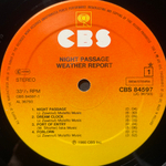 Weather Report ‎– Night Passage (Голландия 1988г.)