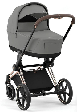 Коляска 2 в 1 Cybex Priam IV Rosegold complete Mirage Grey