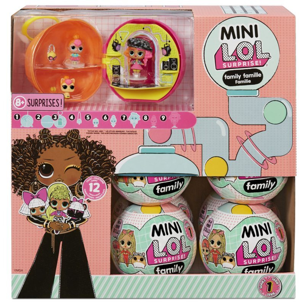 LOL SURPRISE - OMG Mini Family Set: мини-кукла LOL + аксессуары 579632EUC