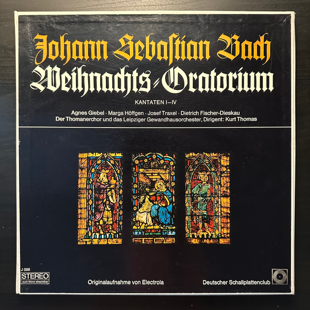 Бах - Рождественская оратория, Кантаты I-IV, BWV 248 (№ 1-42) 2LP (Германия)