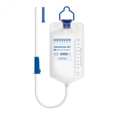 Кружка Эсмарха Mederen 2 л с зажимом 30 шт