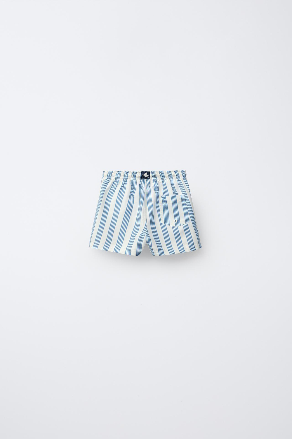 ZARA ПЛАВКИ В ПОЛОСКУ, ЭКРЮ