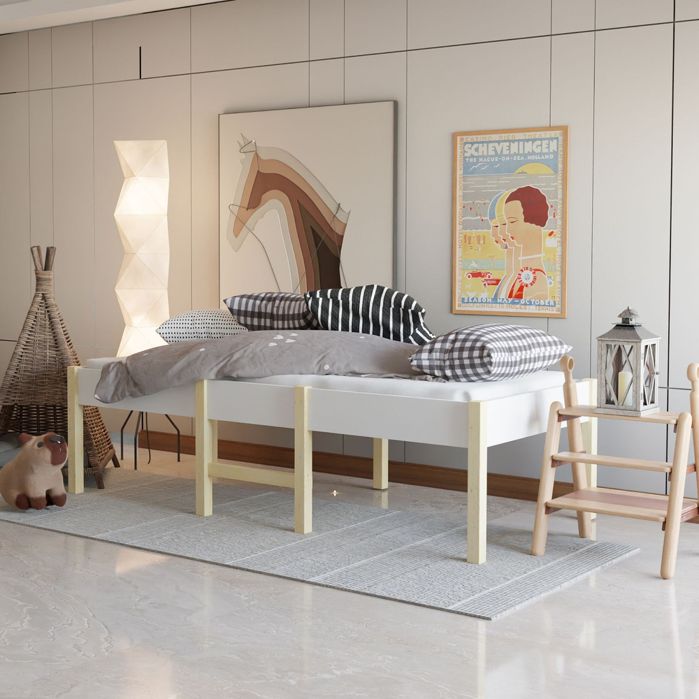 Односпальная кровать чердак 160х80 см Ами на ножках