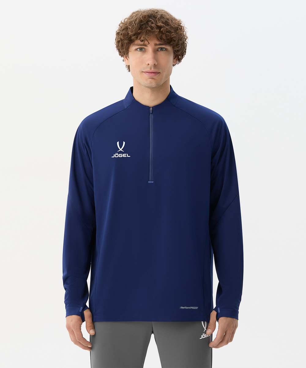 Джемпер ветрозащитный JÖGEL PREMIER PerFormPROOF 1/4 Zip Wind Top, темно-синий