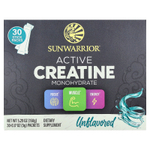 Sunwarrior, активный моногидрат креатина, без добавок, 30 пакетиков по 5 г (0,17 унции)