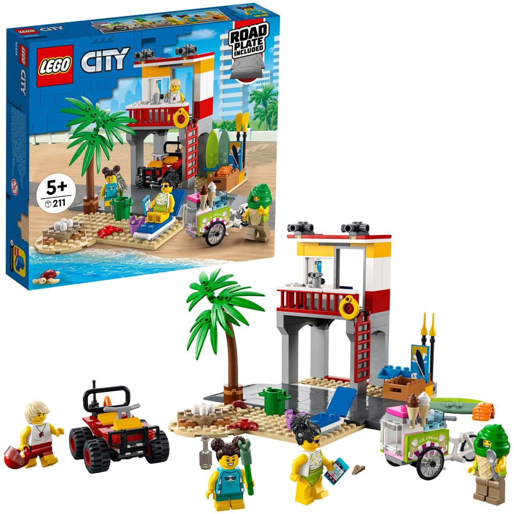 Конструктор LEGO City Community 60328 Пост спасателей на пляже