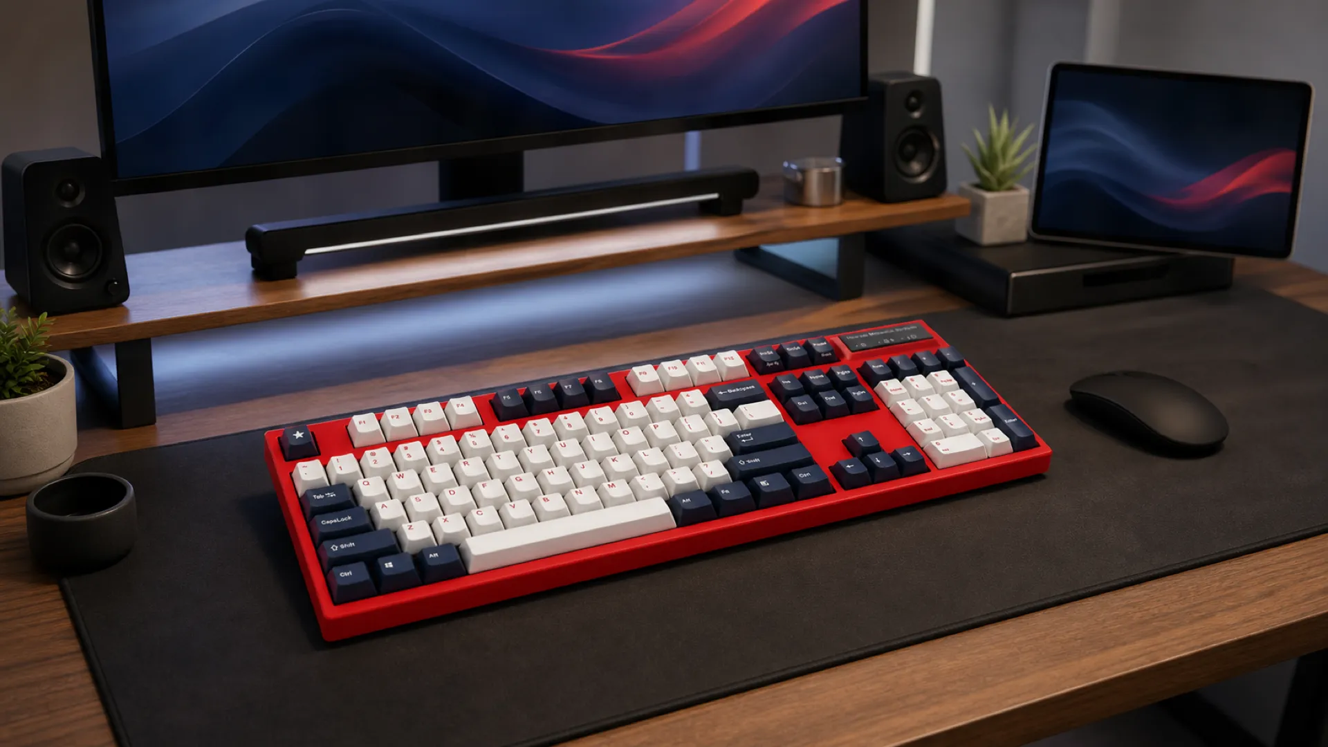 Leopold FC900R BT White Blue Star на современном рабочем столе