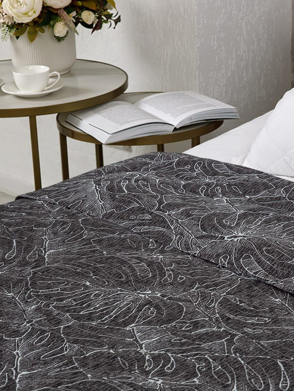 Покрывало на кровать, стеганое, поплин с размерами 215х220