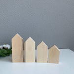 Комплект домиков 4 шт. 16,14,12,10 см шириной 6 см.